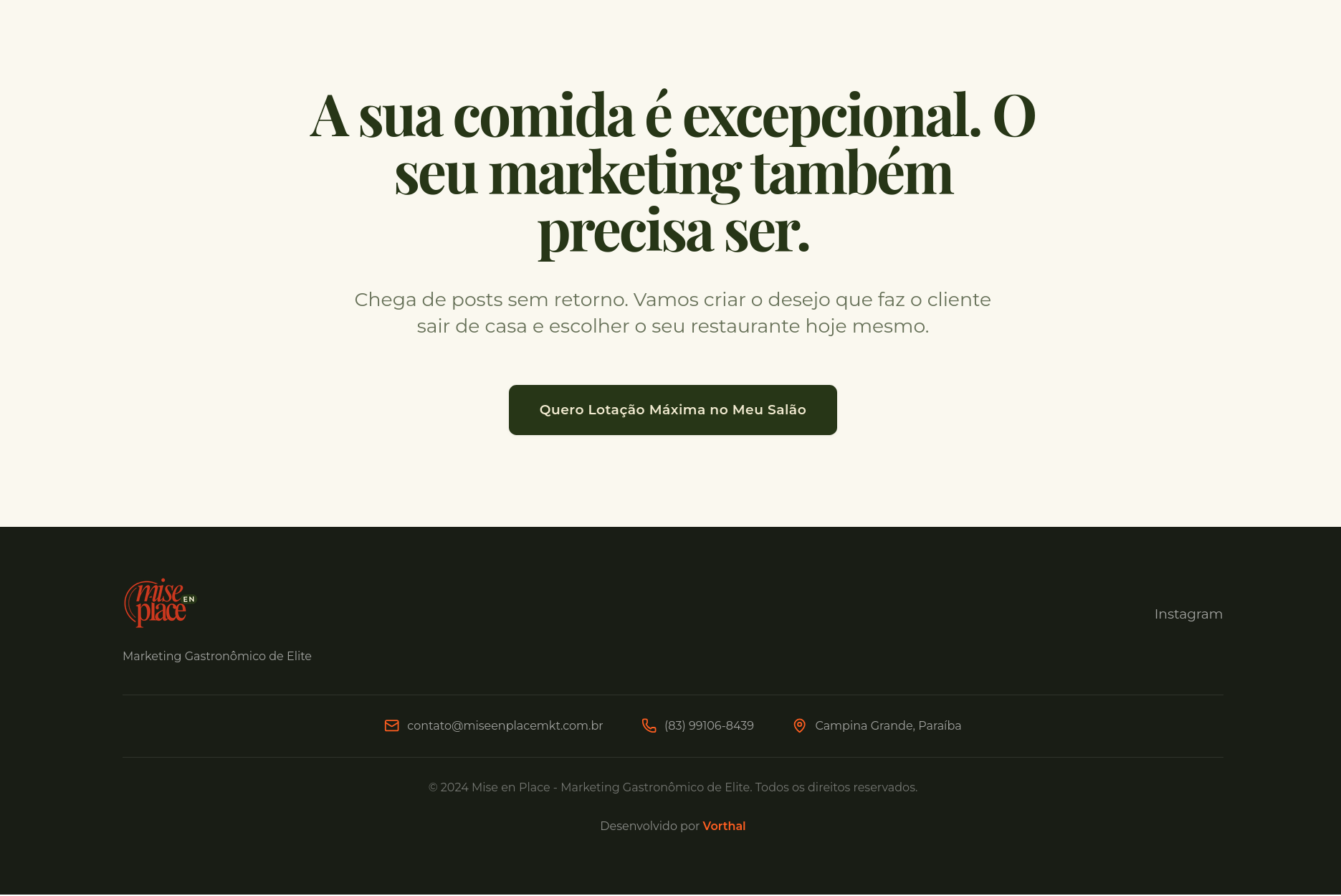 Contao e Footer Mise en Place