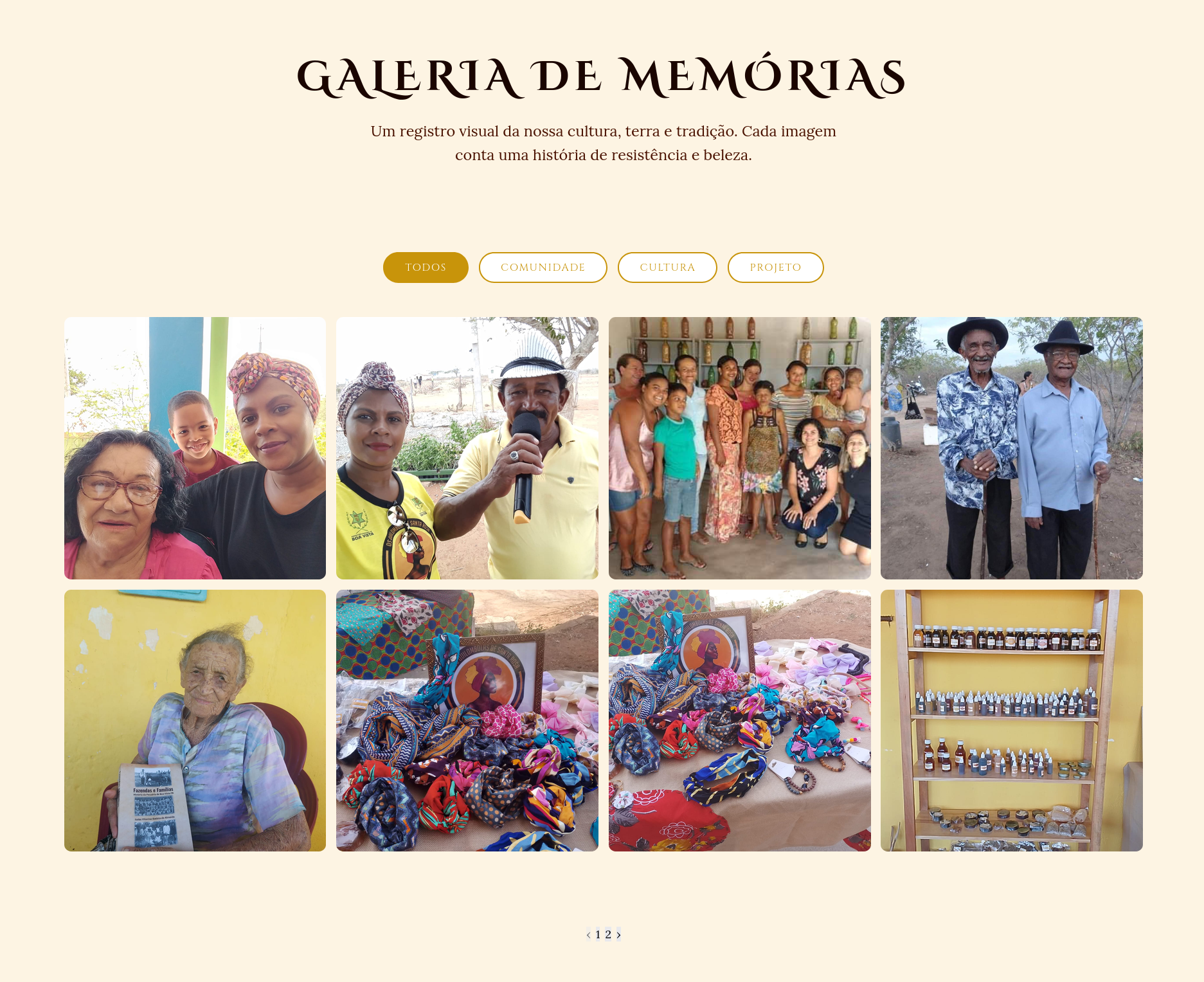 Galeria de Fotos Quilombo